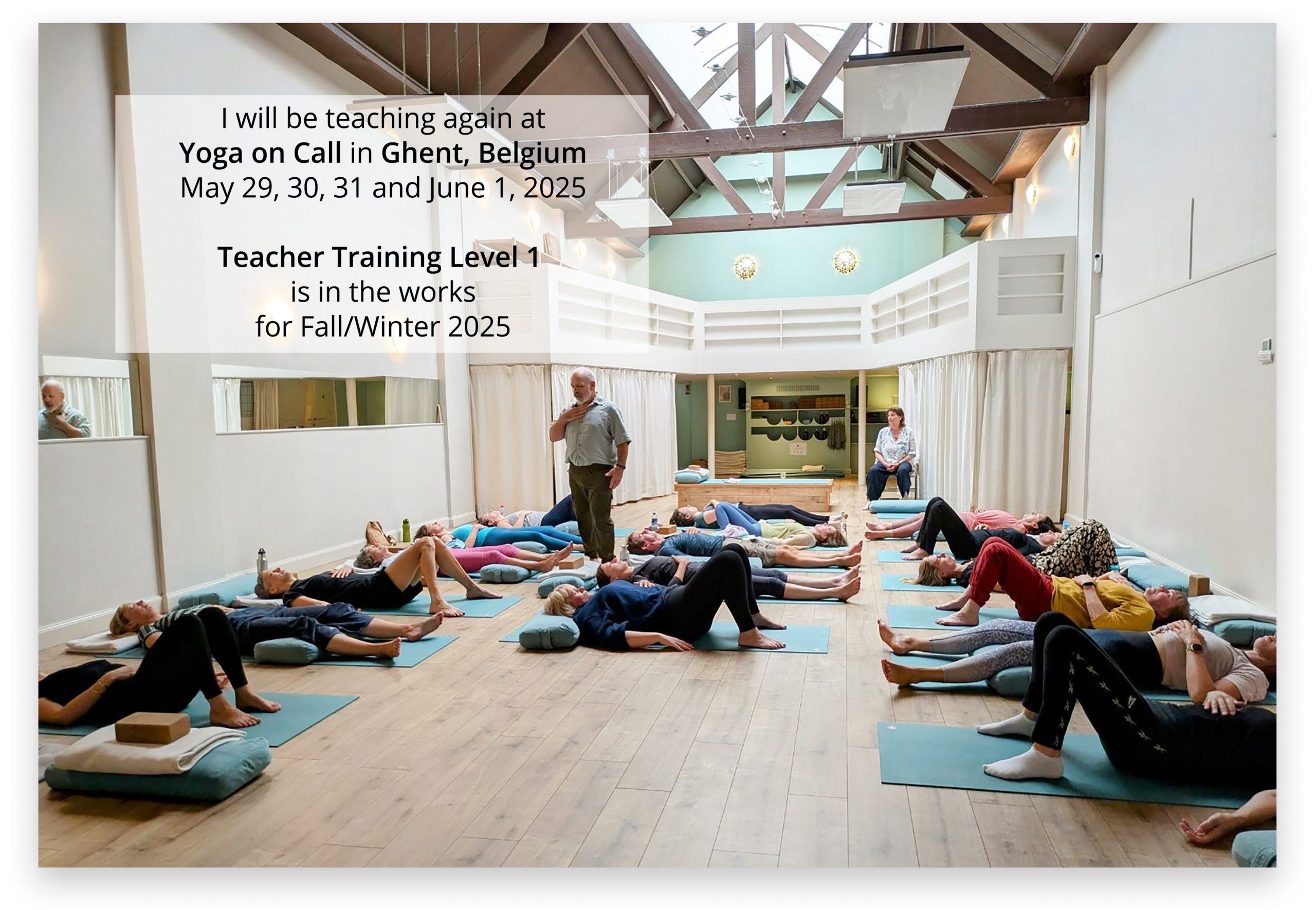 teaching Somatics in Ghent Belgium at Yoga on Call in 2025