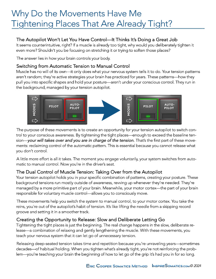 Why Do the Movements Have Me Tightening Places That Are Already Tight? PDF